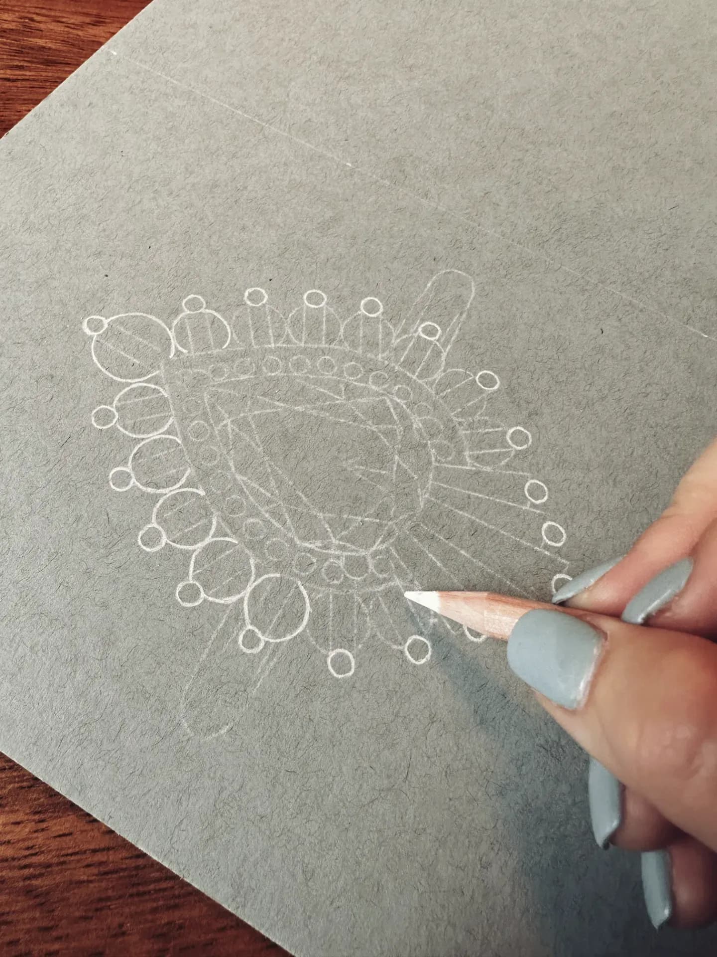 A photograph of a couple who is newly engaged showing of a Heidi Gibson ring